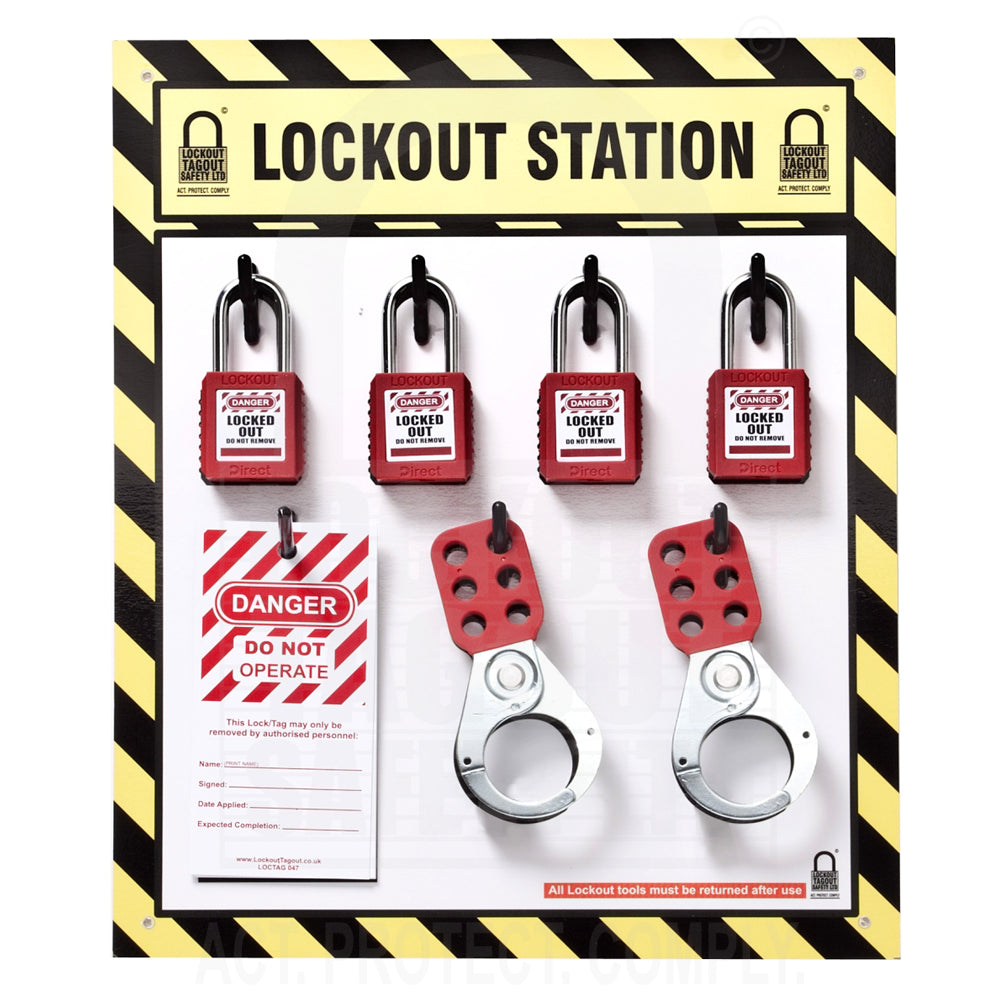 Premium Lock Board 4 Padlock Capacity Premium Lock Board 4 Padlock Capacity